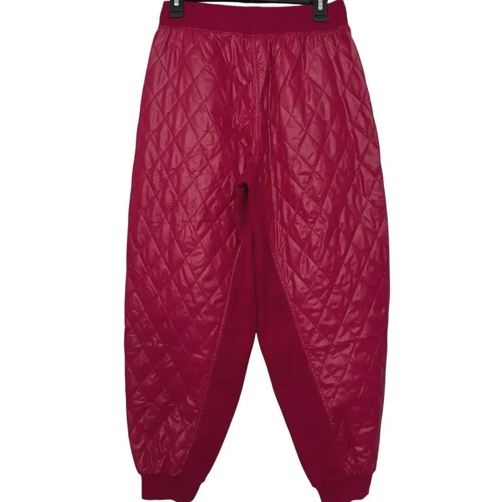 Nike NSW Sport Pack Quilted Loose Fit Jogger Pants Berry Pink S Active Sporty